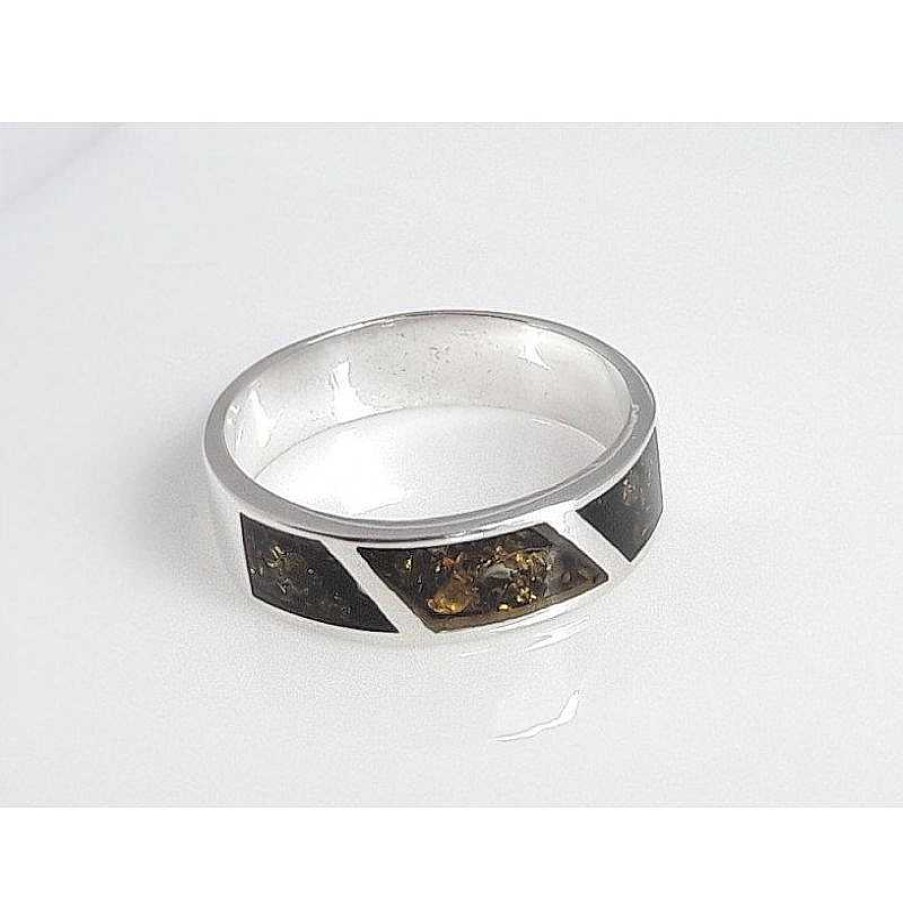 Bernsteinschmuck echt silber | Bernstein Ring Gr N Silber 925 Br347