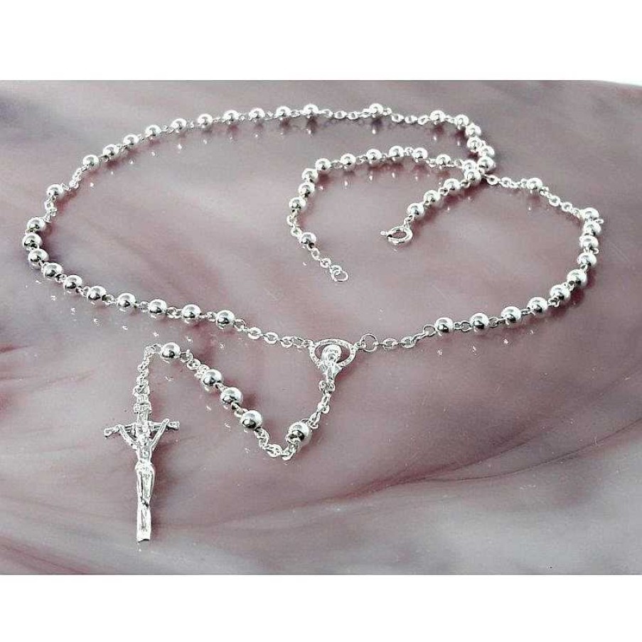 Silberschmuck echt silber | Rosenkranz Silber 925 Devotionalien Kb110