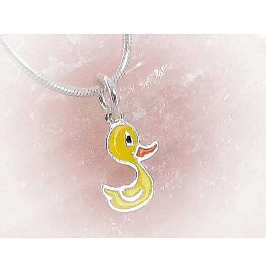 Kinderschmuck echt silber | Silberschmuck Enten Anh Nger Sterlingsilber 925 Ak81