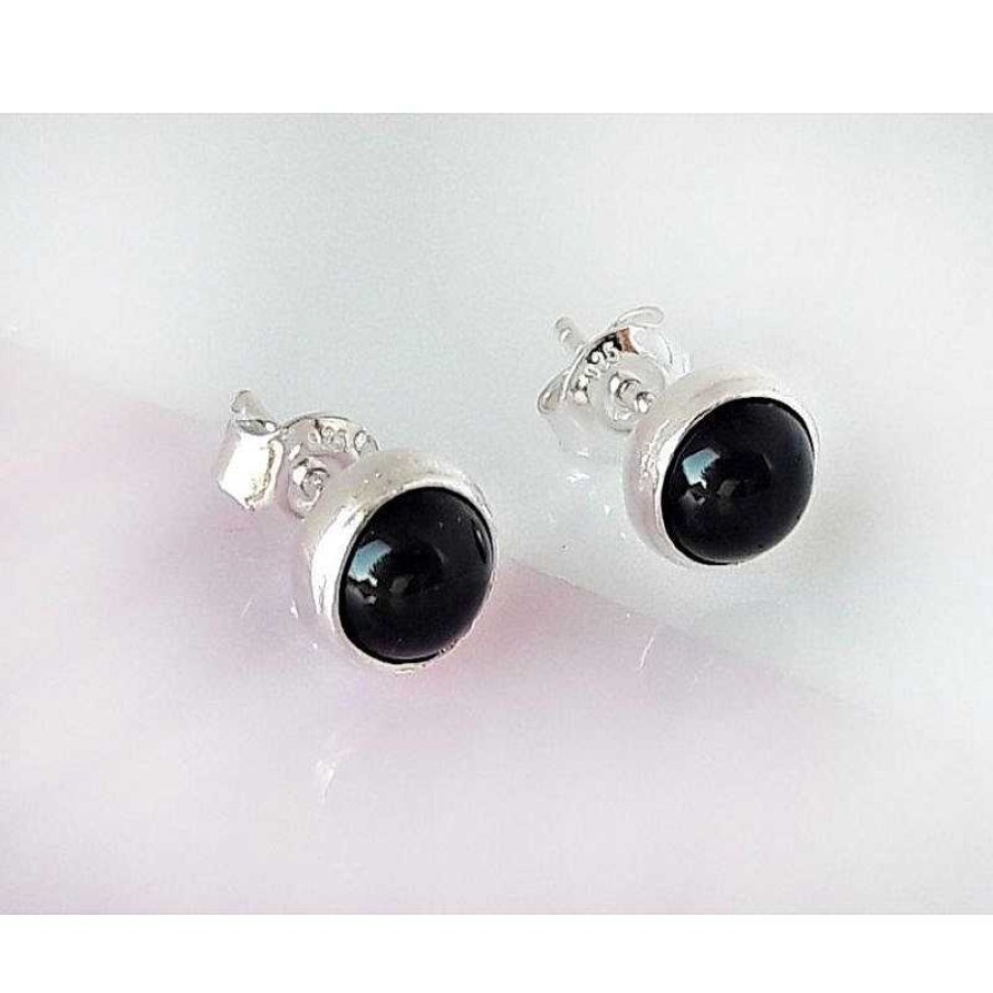 Silberschmuck echt silber | Onyx Ohrstecker Silber 925 Se151