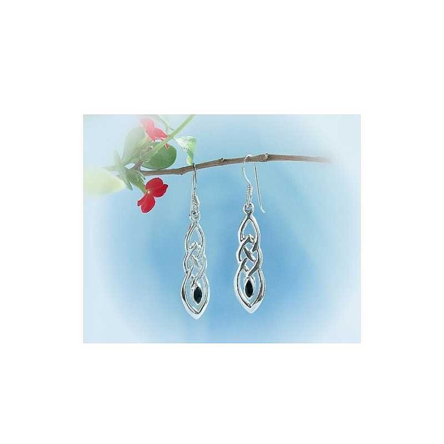 Silberschmuck echt silber | Onyx Ohrstecker Silber 925 Se10