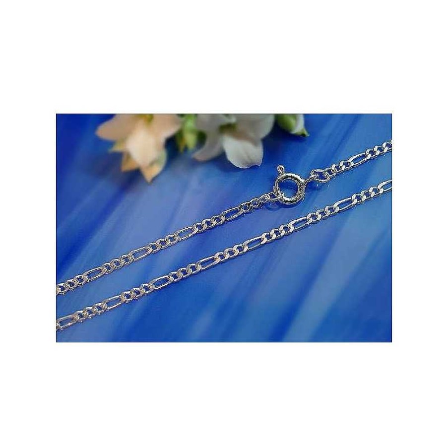 Silberschmuck echt silber | Figarokette 38 Cm Bis 100 Cm Figaro Kette Silber 925 Kf75