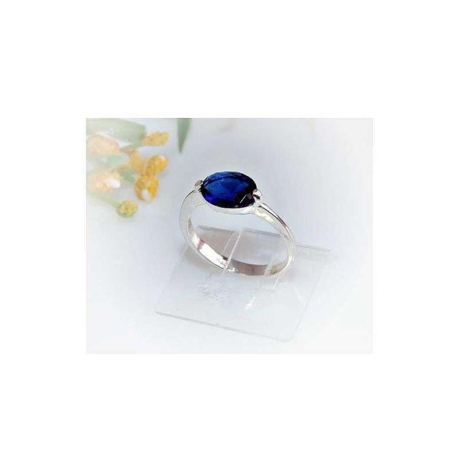 Silberschmuck echt silber | Damen Ring Blau Silber 925 Silberschmuck Ss95