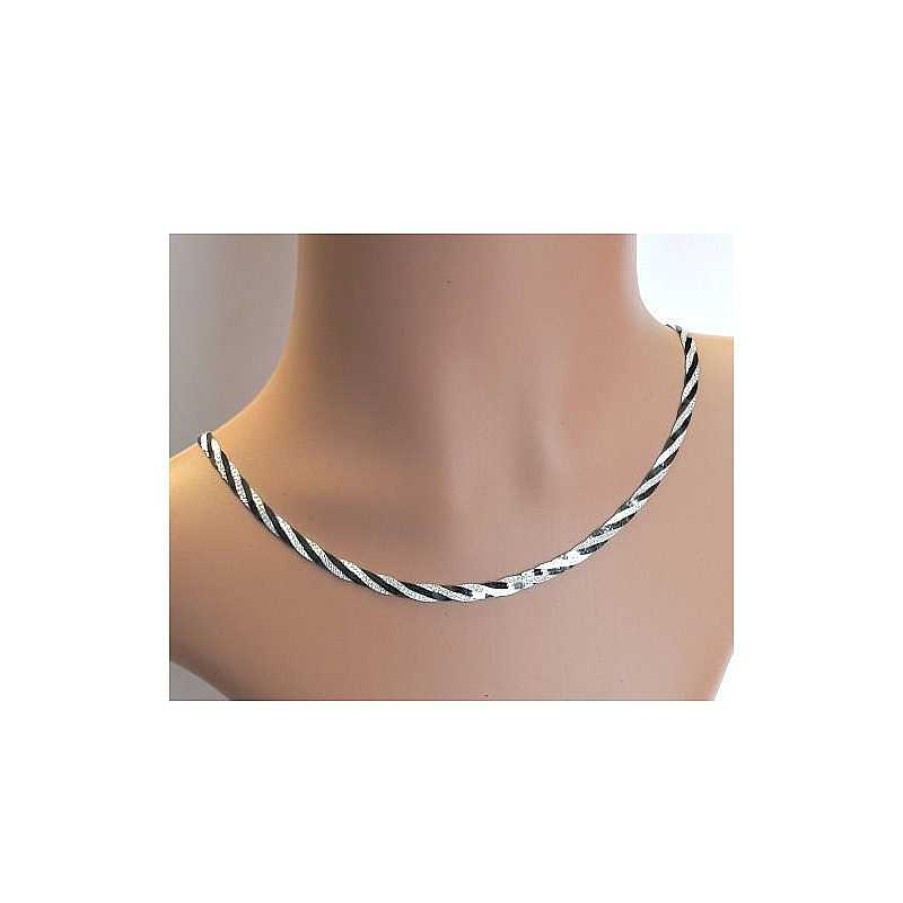 Silberschmuck echt silber | Silberschmuck - Designer-Collier 45Cm Silber-925 Sd110