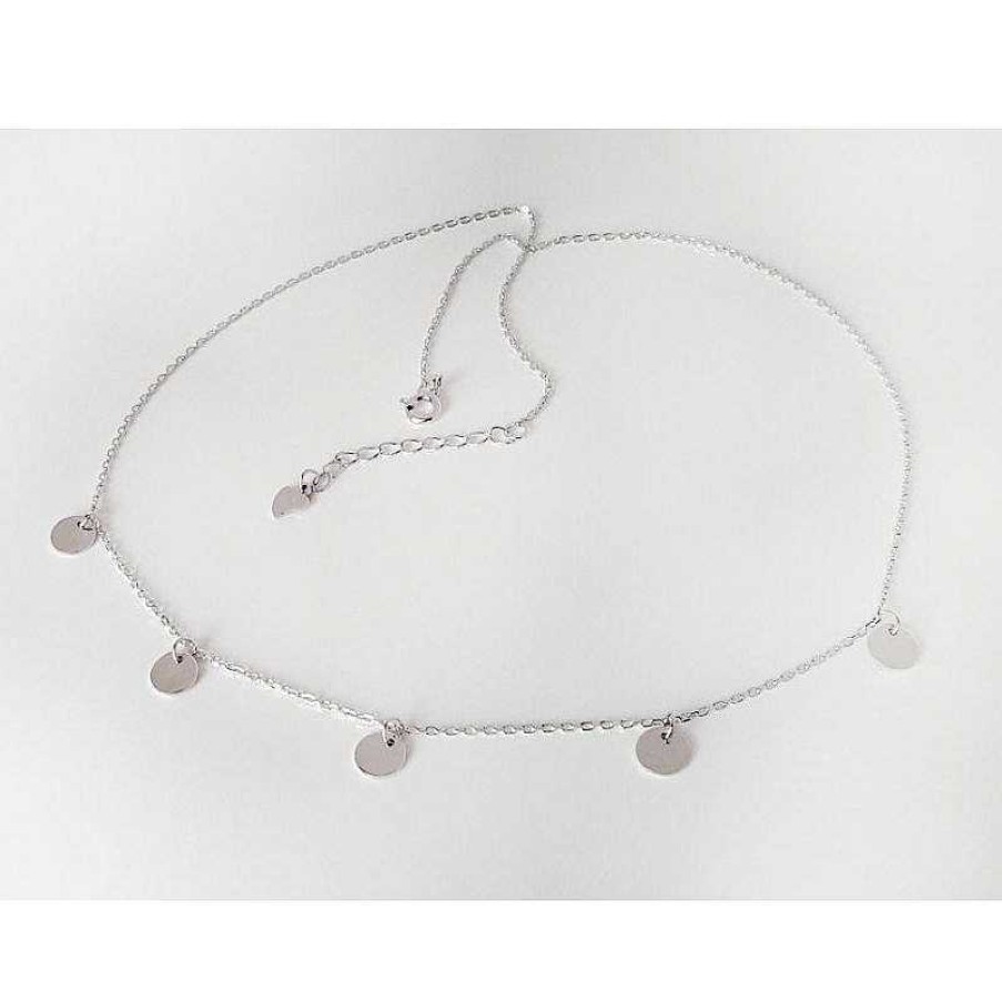 Silberschmuck echt silber | Pl Ttchen Kette Silber 925 Halskette 42 - 45 Cm Rhodiniert Kc196