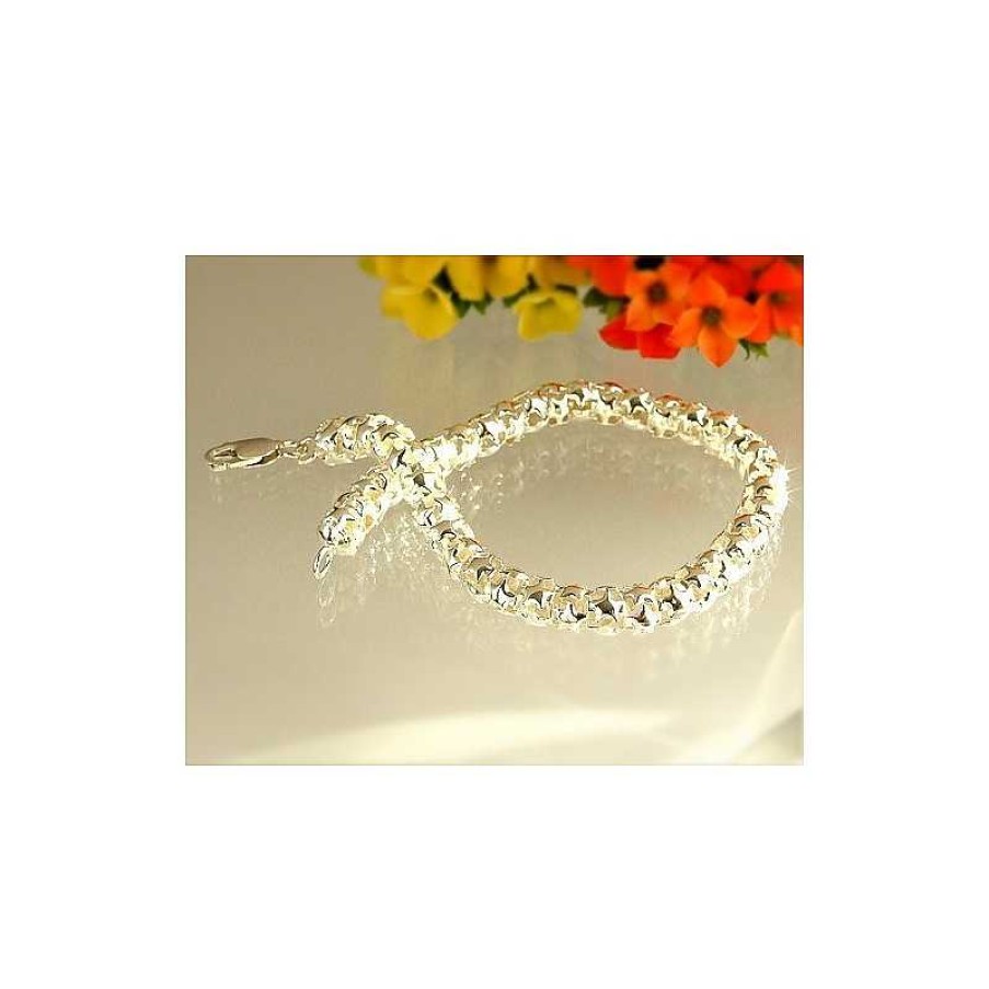 Silberschmuck echt silber | Silber Armband 19,5 Cm Silber-925 (Sa86)