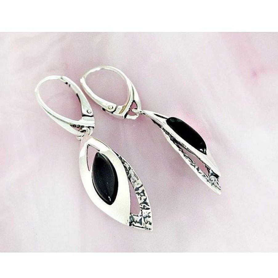 Silberschmuck echt silber | Onyx Ohrh Nger Silber 925 Silberschmuck Se172