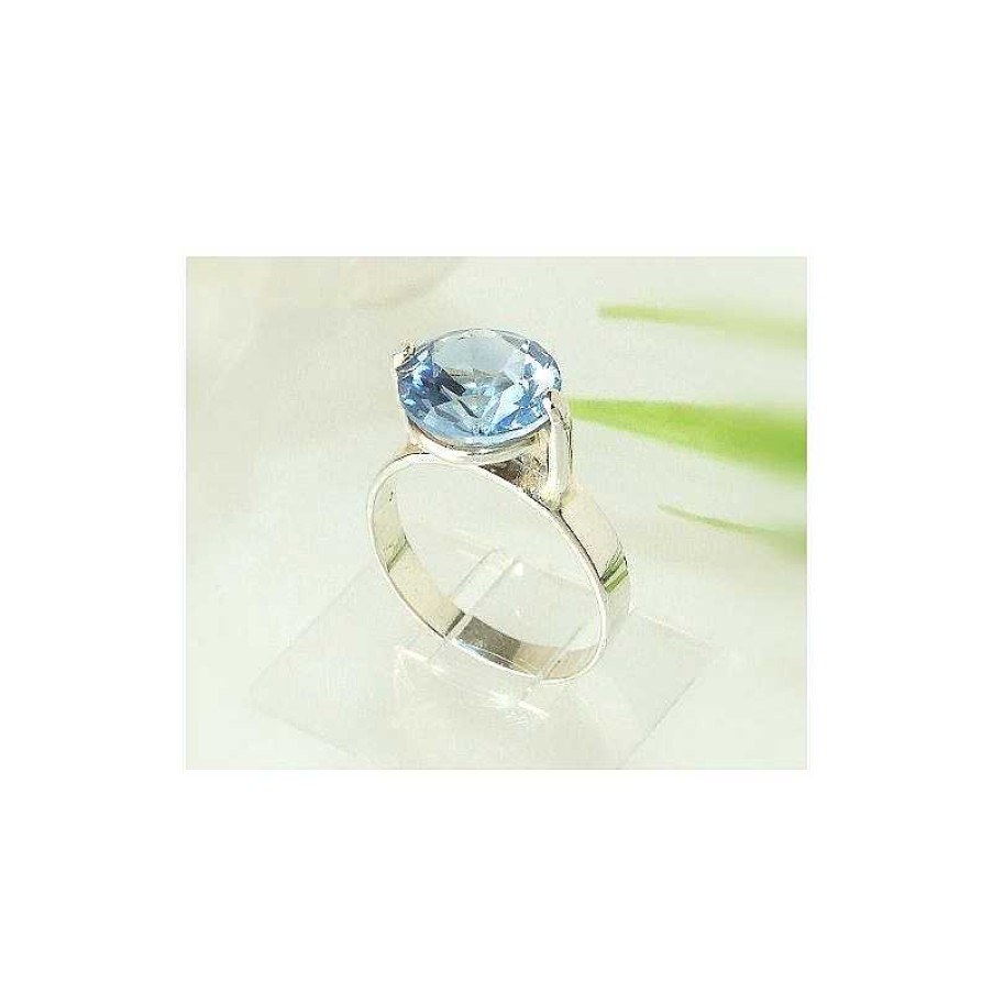 Silberschmuck echt silber | Damen Ring Zirkonia Blau Silber 925 Silberschmuck