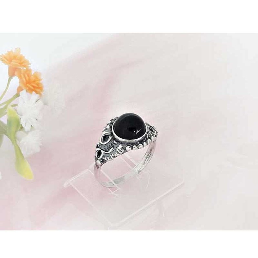 Silberschmuck echt silber | Onyx Ring Silber 925 Onyxschmuck Se125