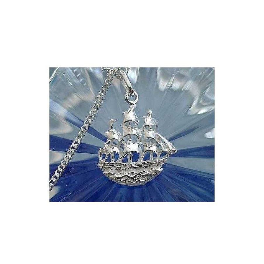 Silberschmuck echt silber | Segelschiff Silber Anh Nger Segelschiff Silber-925 Silberschmuck Dv