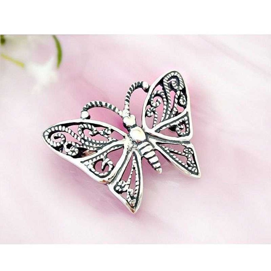 Silberschmuck echt silber | Brosche Silber 925 Schmetterling Silberschmuck Sn53