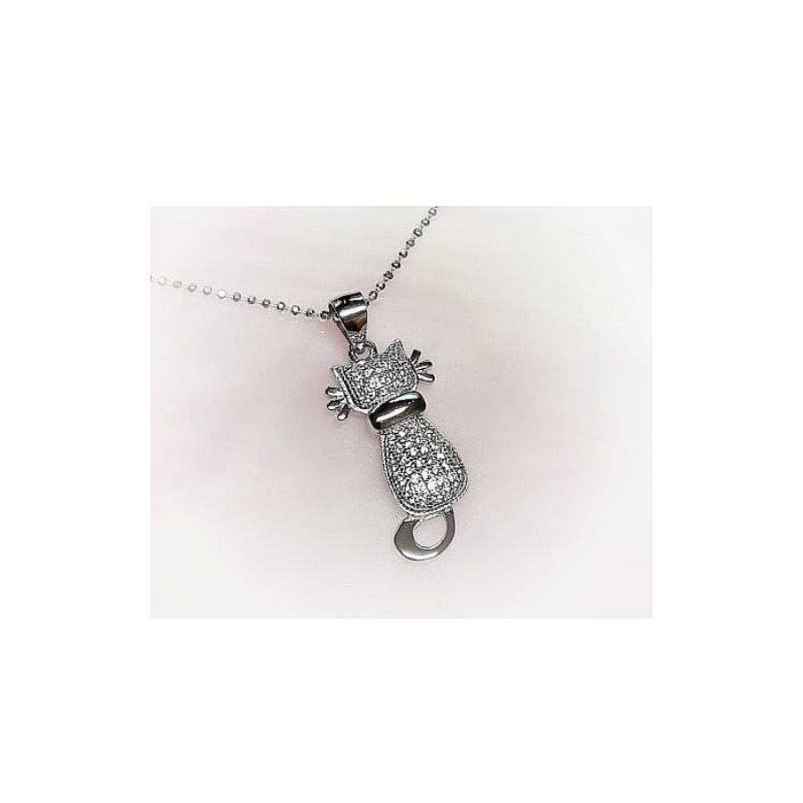 Silberschmuck echt silber | Katze Anh Nger Silber 925 Silberschmuck Sp164