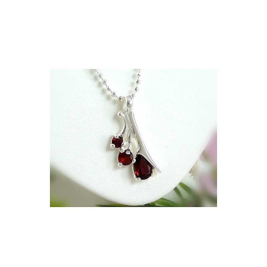 Silberschmuck echt silber | Silberschmuck Damen Anh Nger Silber Zirkonia Rot 925 Sp81