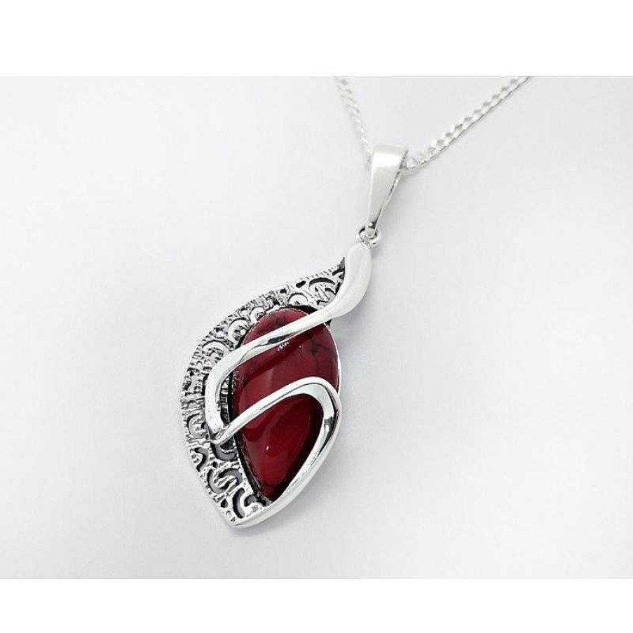 Silberschmuck echt silber | Anh Nger Rote Koralle Silber 925 Kl250