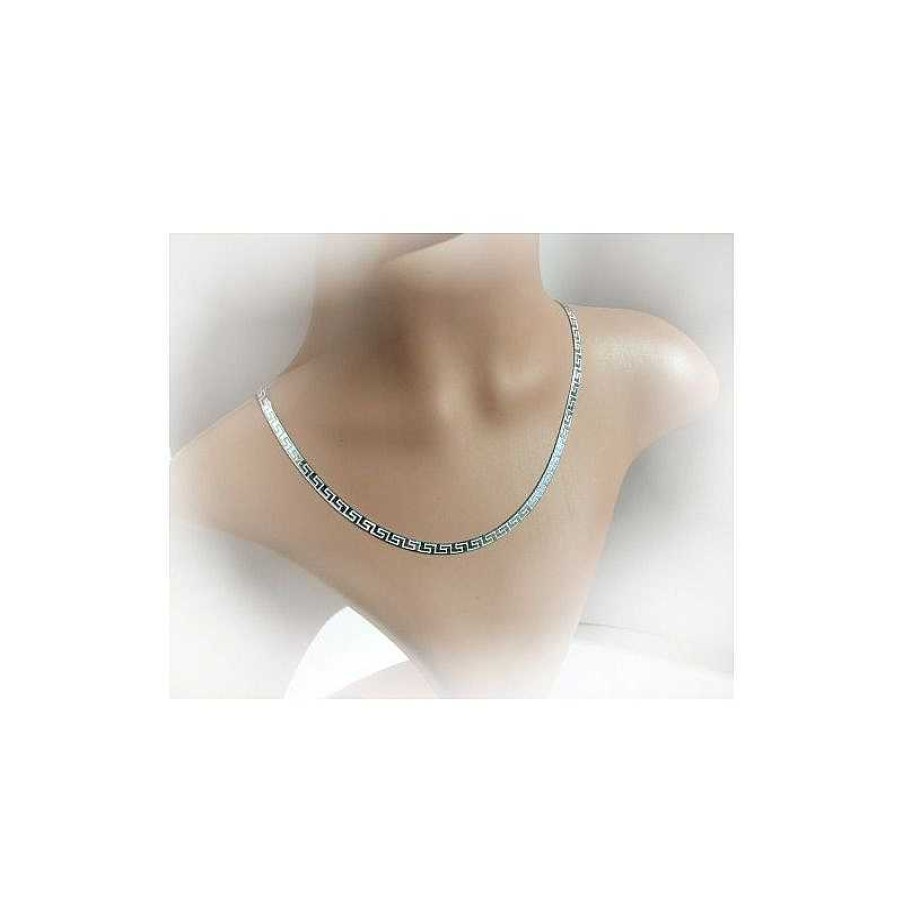 Silberschmuck echt silber | Collier Silber Schlangenkette Flach 45 Cm Silber-925 Kc98