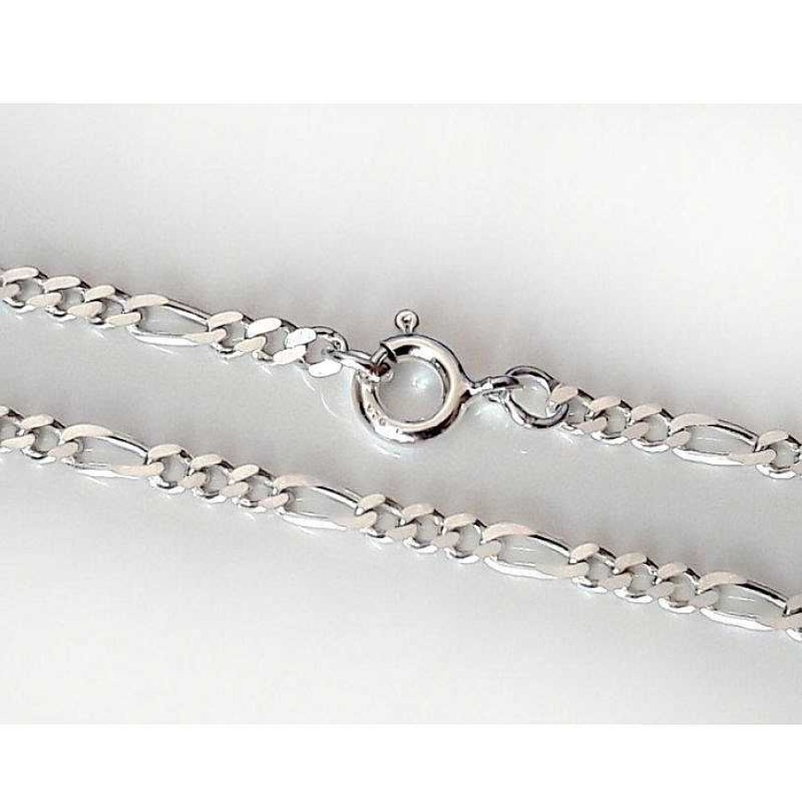 Silberschmuck echt silber | Armband Figaro Silber 925 17 - 21 Cm Sa31