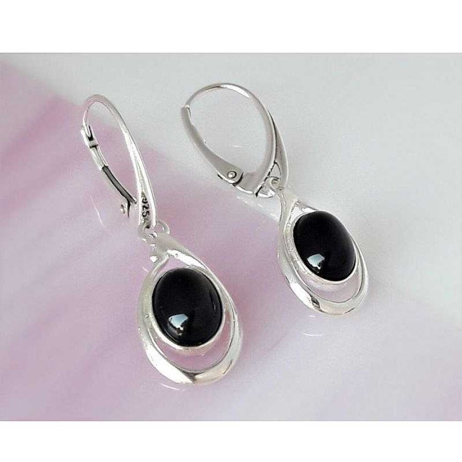 Silberschmuck echt silber | Onyx Ohrh Nger Silber 925 Silberschmuck Se146-1