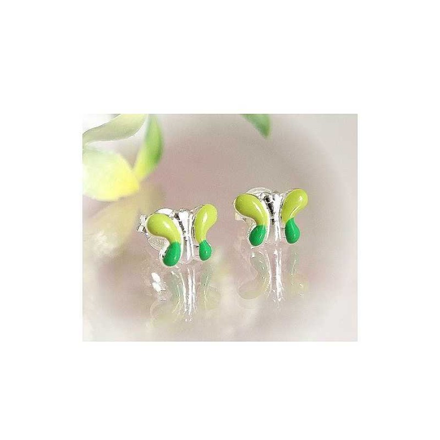 Kinderschmuck echt silber | Silberschmuck - Kinderschmuck- Ohrstecker Silber-925 (Ak35)