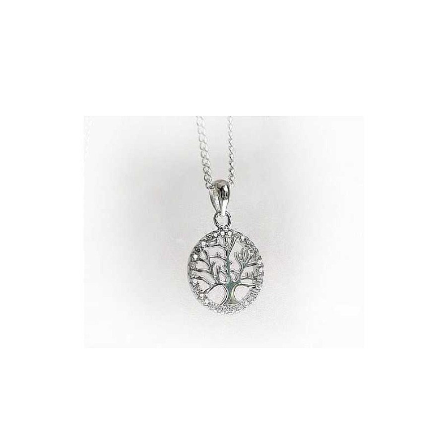 Silberschmuck echt silber | Silberschmuck - Anh Nger Lebensbaum Mit Kette Silber-925 Sp202