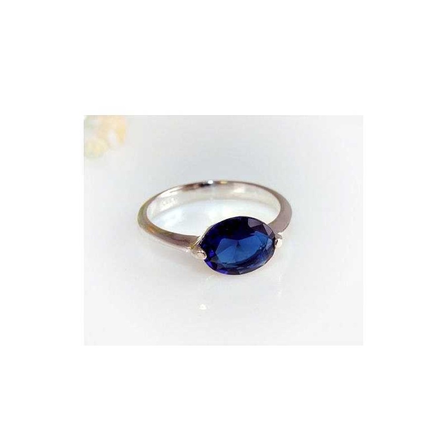 Silberschmuck echt silber | Damen Ring Blau Silber 925 Silberschmuck Ss95