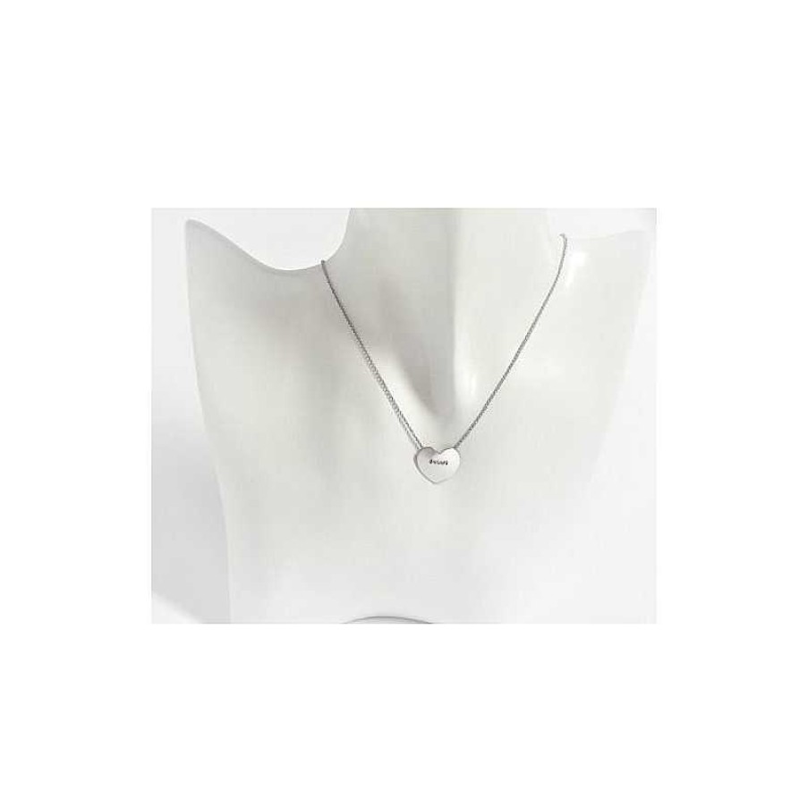 Silberschmuck echt silber | Silberschmuck - Damen Herz Collier Silber-925 Sd103