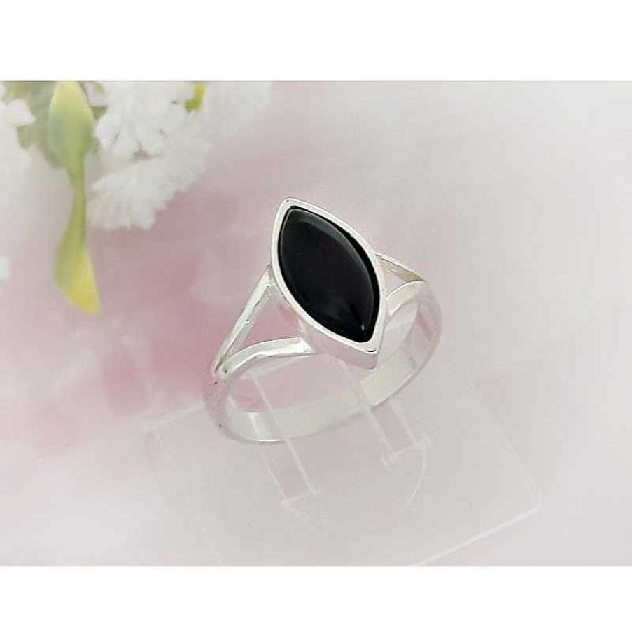 Silberschmuck echt silber | Onyx Damenring Silber 925 Onyxschmuck Se121