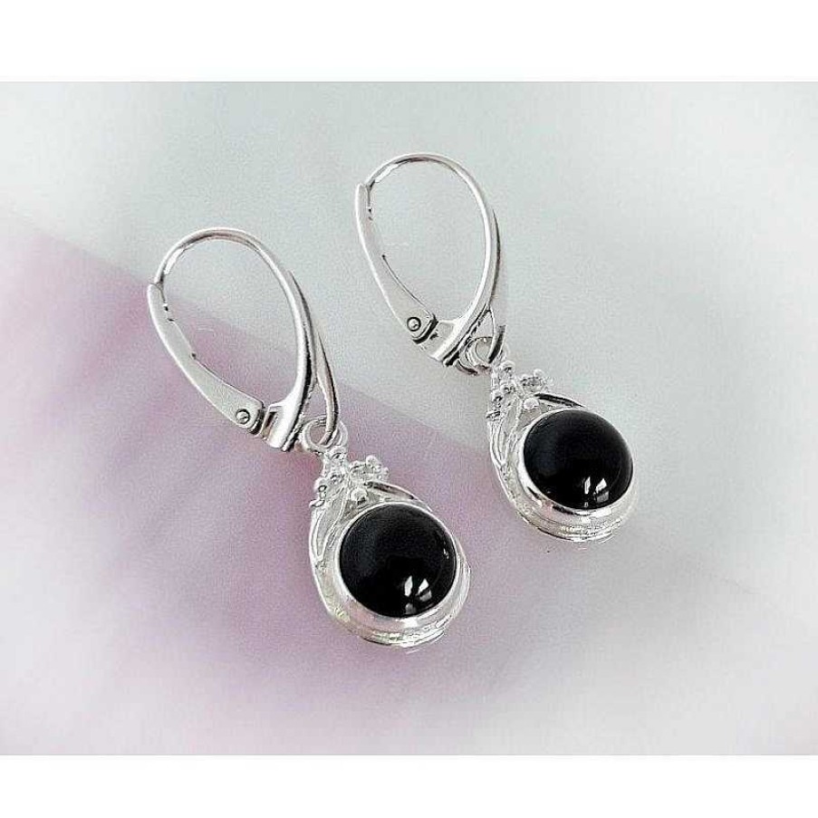 Silberschmuck echt silber | Onyx Ohrh Nger Silber 925 Silberschmuck Se144