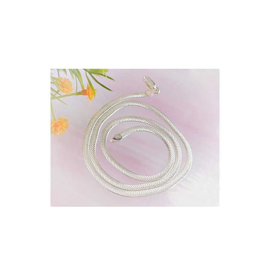 Silberschmuck echt silber | Silberschmuck - Designer-Collier 45Cm Silber-925 Kc121