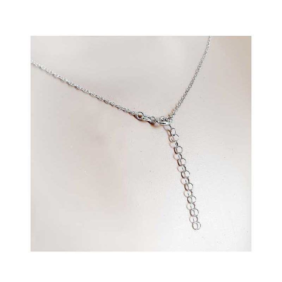 Silberschmuck echt silber | Pl Ttchen Collier Silber 925 40 - 45 Cm Halskette Rhodiniert Sterlingsilber Sd169