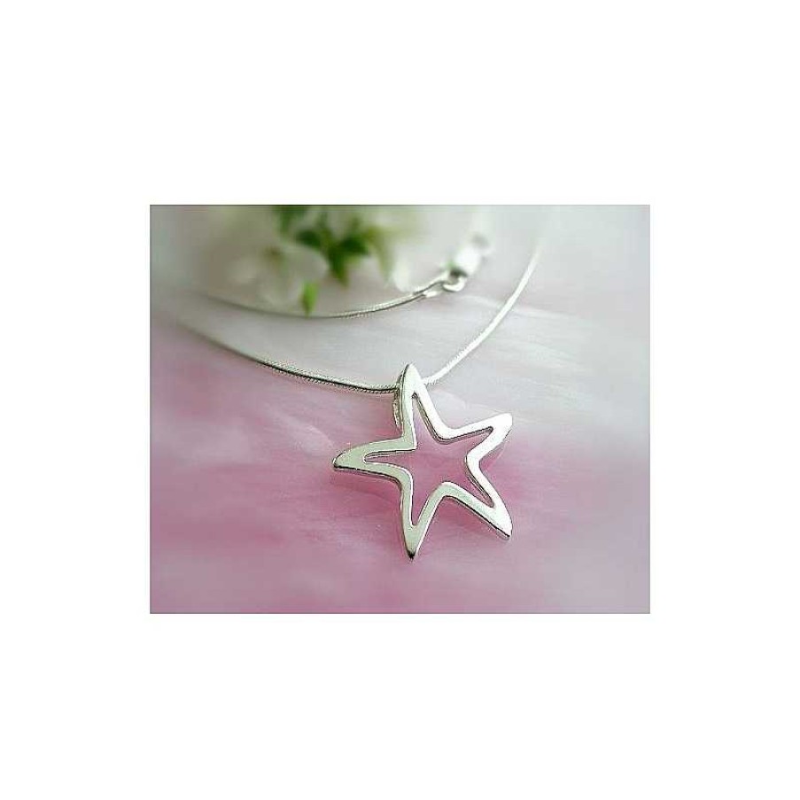 Silberschmuck echt silber | Stern Anh Nger Silber-925 Sh48