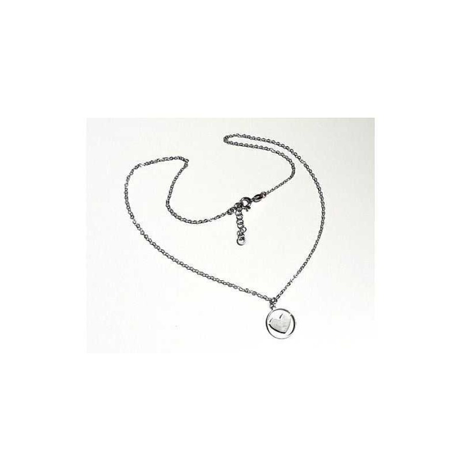 Silberschmuck echt silber | Silberschmuck - Damen Herz Collier Silber-925 (Sd102)