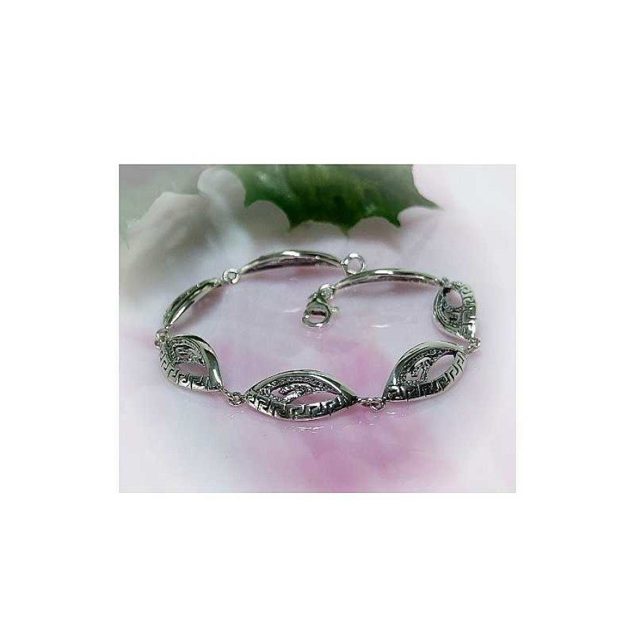 Silberschmuck echt silber | Armband Silber Damen 19,5 Cm Silber-925 (Sg32)