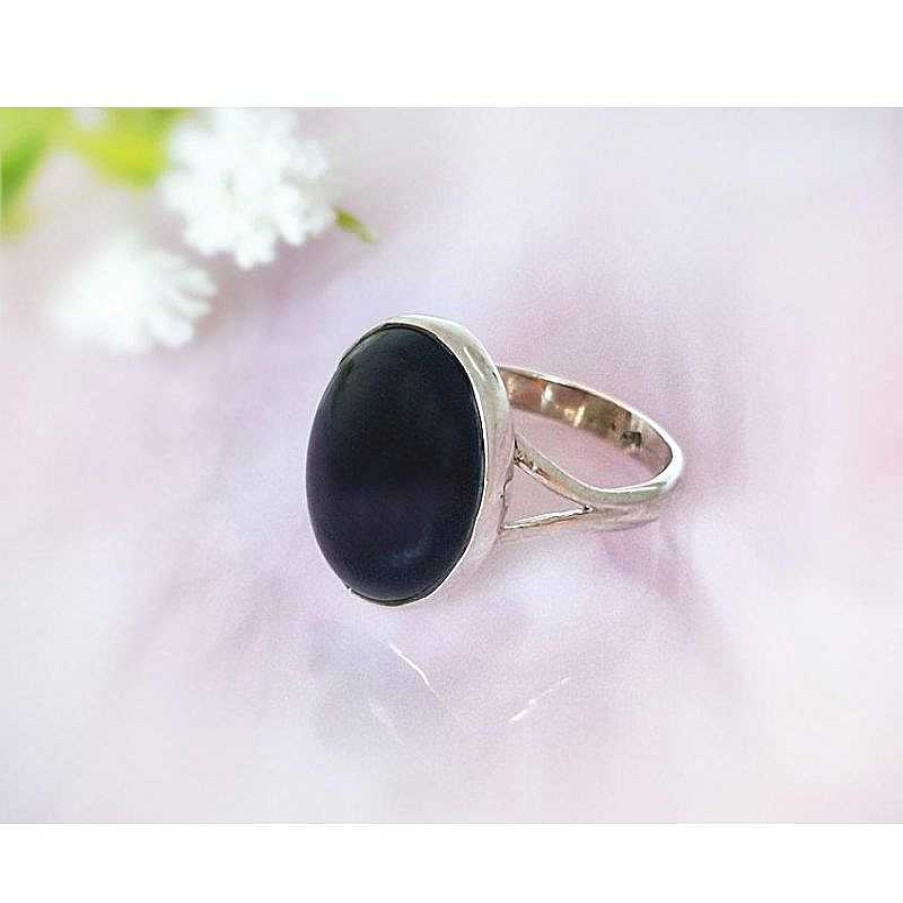 Silberschmuck echt silber | Onyx Ring Silber 925 Onyxschmuck Se176