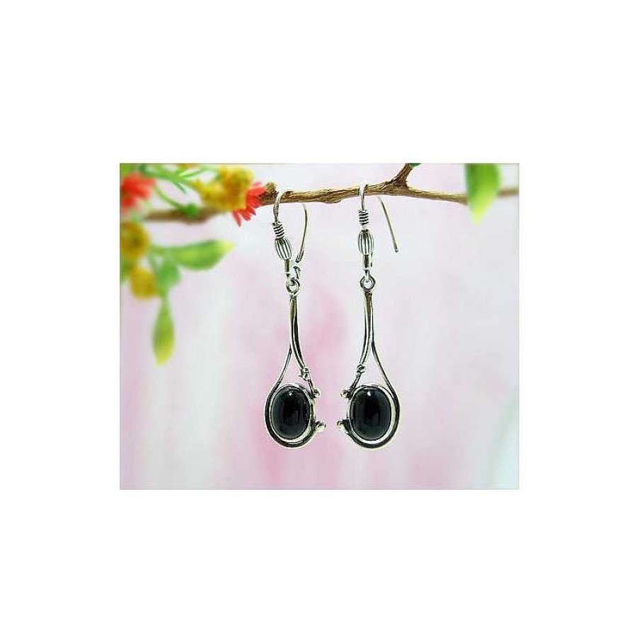 Silberschmuck echt silber | Onyx Ohrh Nger Silber 925 Se16