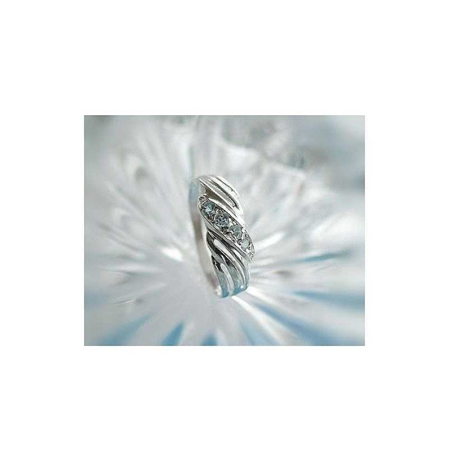 Silberschmuck echt silber | Damen Ring Silber 925 Silberschmuck Blau Ss32