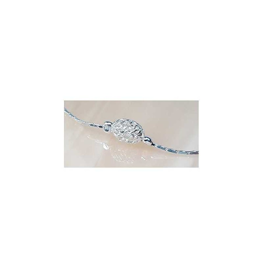 Silberschmuck echt silber | Armband Silber Kugel 17,5 Cm / 19,5 Cm Silber-925 (Sg135)