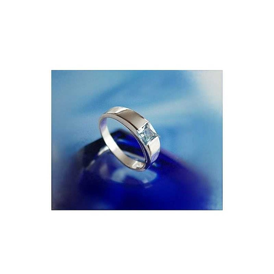 Silberschmuck echt silber | Damen Ring Silber 925 Silberschmuck Zirkonia Blau Ss29