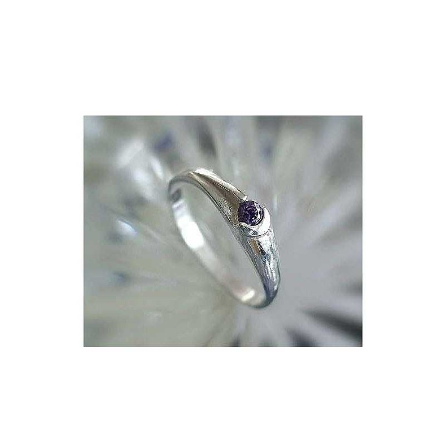 Silberschmuck echt silber | Ring Silber 925 Silberschmuck Zirkonia Lila Ve