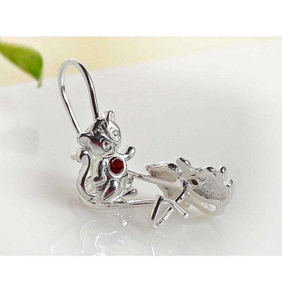 Kinderschmuck echt silber | Silberschmuck - Kinder Ohrringe Silber 925 Ak83