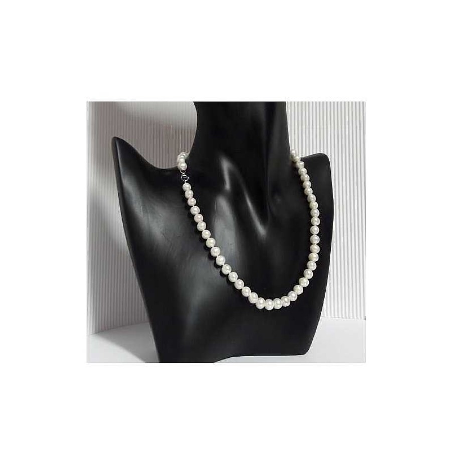 Silberschmuck echt silber | Silberschmuck - Perlencollier 42 Cm Silber-925 (Per19)