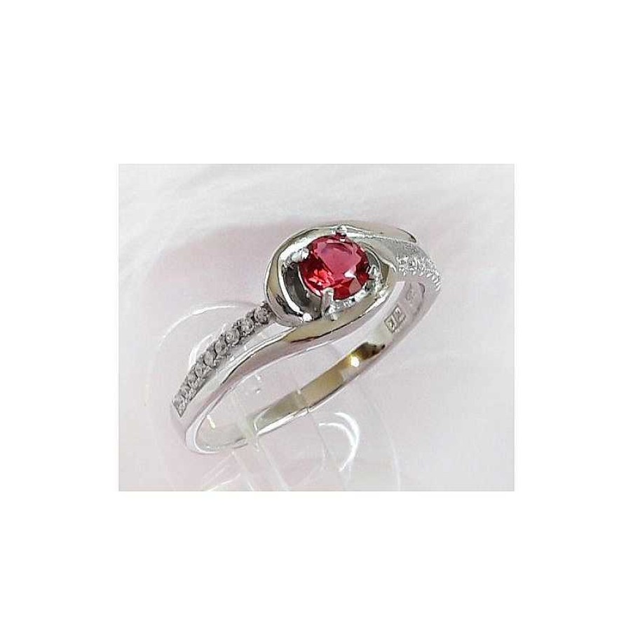 Silberschmuck echt silber | Ring Silber 925 Zirkonia Rot Silberschmuck Ss116