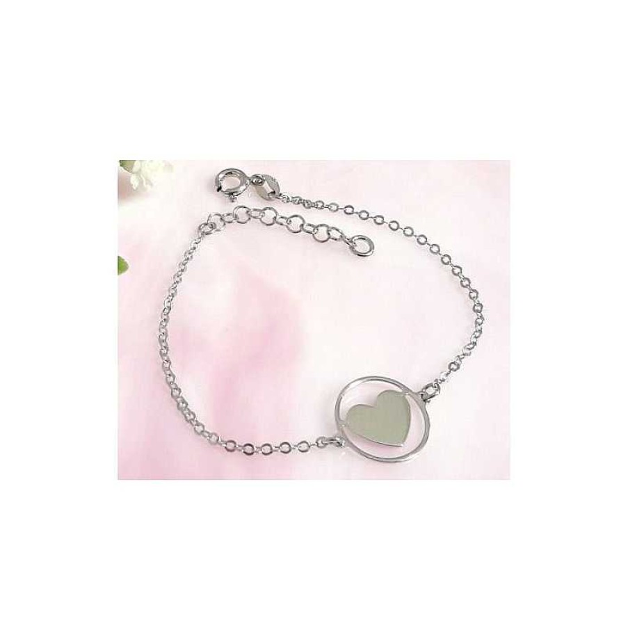 Silberschmuck echt silber | Herz Armband Silber-925 (Sg91)