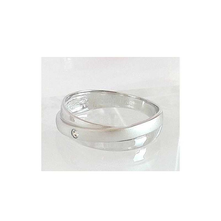 Silberschmuck echt silber | Ring Silber 925 Zirkonia Wei Silberschmuck Ss118