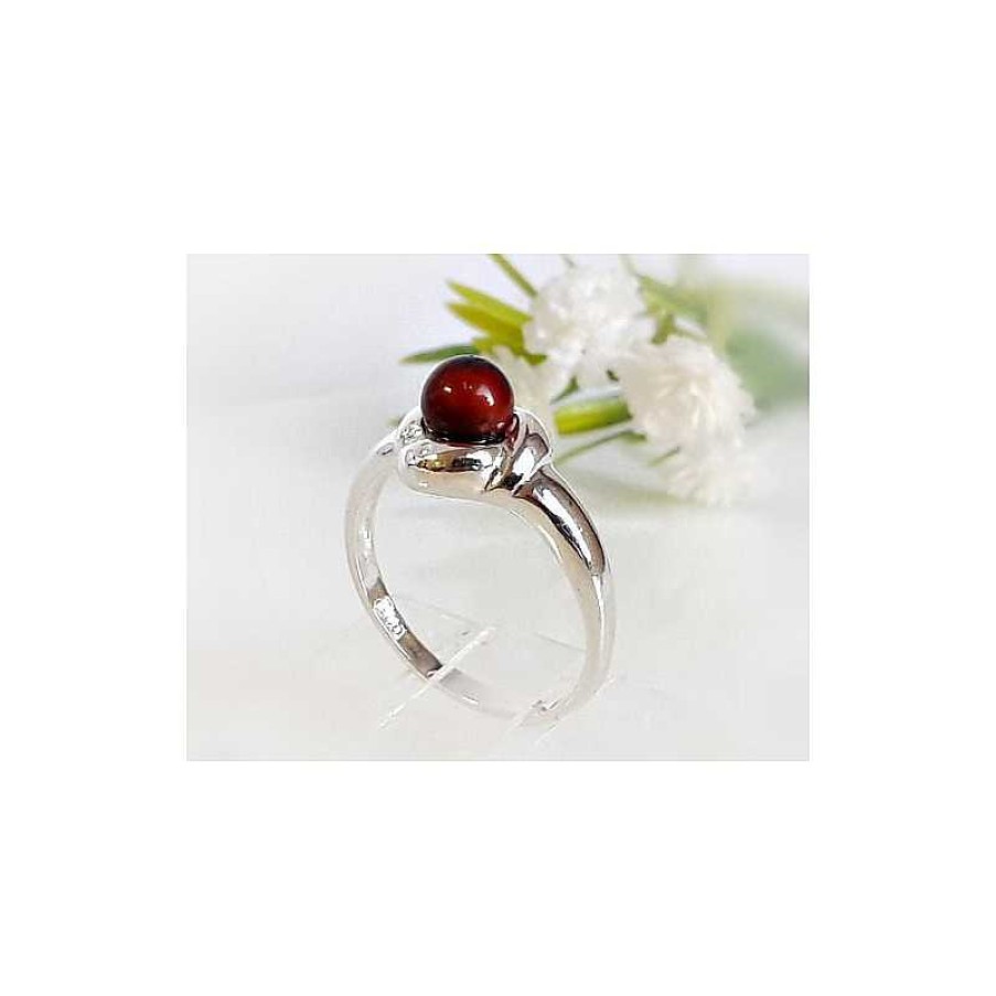 Bernsteinschmuck echt silber | Bernsteinschmuck - Bernstein-Ring Silber-925 (Br293)