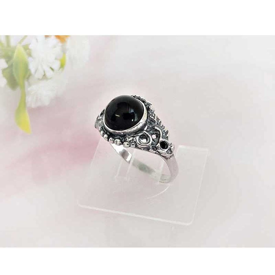 Silberschmuck echt silber | Onyx Ring Silber 925 Onyxschmuck Se125