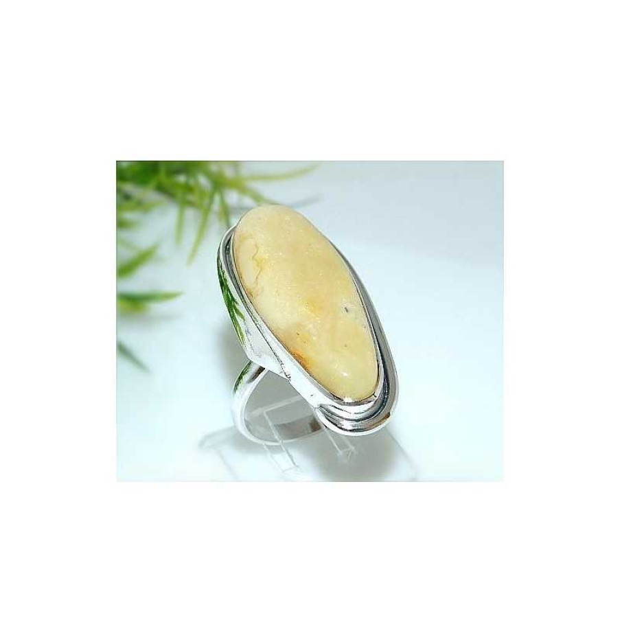 Bernsteinschmuck echt silber | Bernsteinschmuck - Bernstein-Ring 21 Mm Silber-925 (He65)