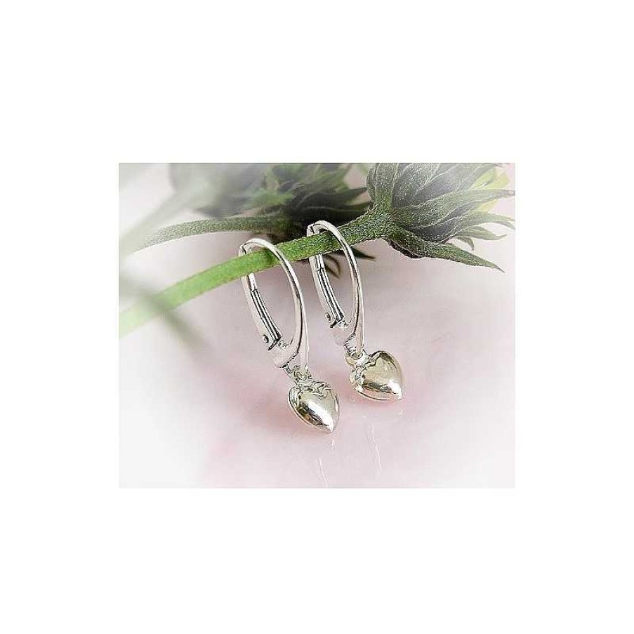 Silberschmuck echt silber | Silberschmuck - Ohrh Nger Herz Silber-925 (Ak54)