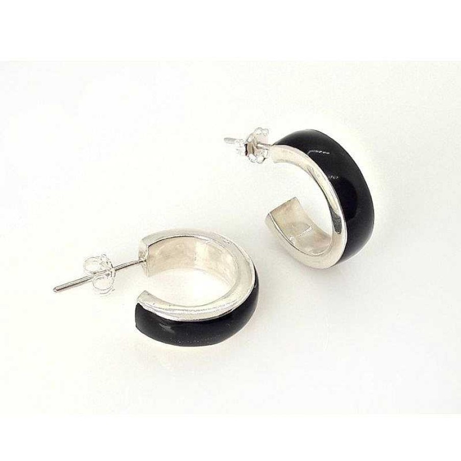 Silberschmuck echt silber | Ohrstecker Mit Onyx Silber 925 Se160