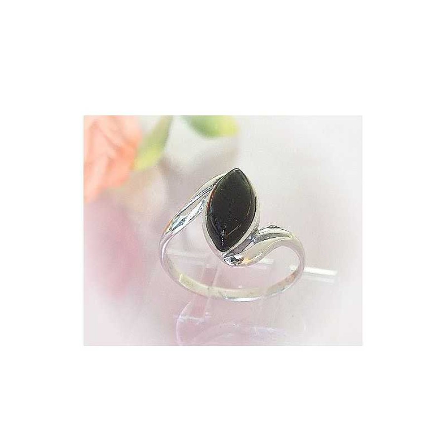 Silberschmuck echt silber | Onyx Ring Silber 925 Onyxschmuck Se49