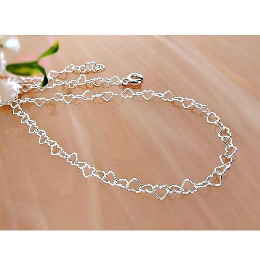 Silberschmuck echt silber | Herzkette Silber Silber 925 Herz Kette Kc202